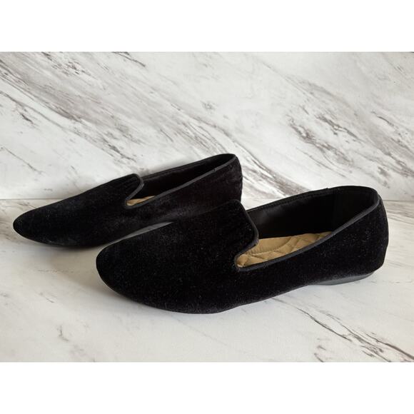 Birdies Starling Black Velvet Loafer -Size 9 Twee Capsule Classic Holiday Office - Picture 9 of 13